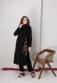 BLACK KNITTED KURTA SET